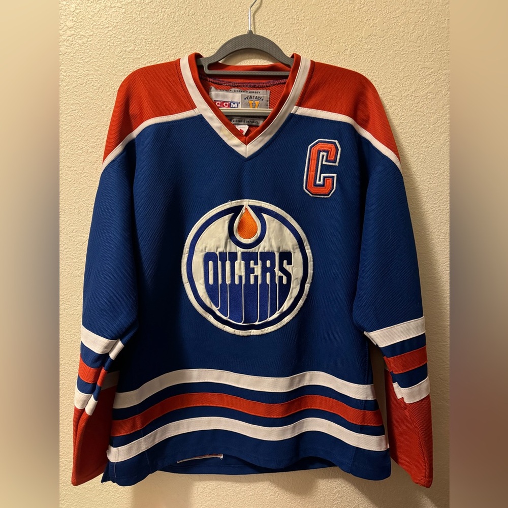 CCM Men's Oilers Gretzky Jersey L